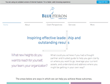Tablet Screenshot of blueheronassociates.com